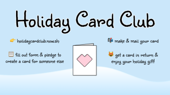 Holiday Card Club 💌 - send & receive actual holiday cards with a buddy