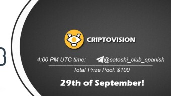 Join the AMA of Satoshi Club x CRIPTOVISION Spanish. Rewards: 100 USDT, September 29th.