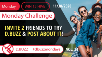 Win 15 HIVE >> Monday Challenge >> From D.Buzz (ROUND 24)