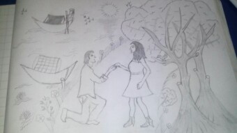 Promise of Live together for each others.