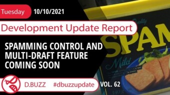 Weekly Development Updates for D.Buzz - Today: Upcoming Features : Spam Control