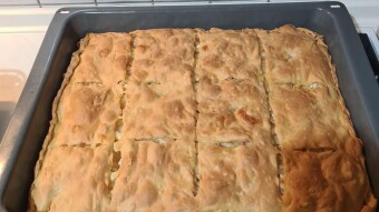 Foodbook #673  pasta phyllo pie – Makaronopita