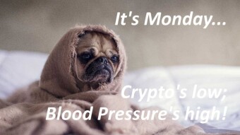 It's Monday... Crypto - Low; Blood Pressure - High! Let's take a 1 min break...