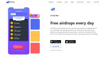 Free airdrops every day in one click using CCTip!