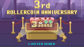 RollerCoin - Happy 3rd Birthday to you - but to be honest your hamster's a bit of a Grinch....