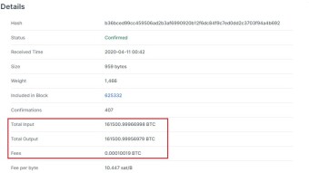 $1.1B Transaction in Bitcoin for Only $0.68