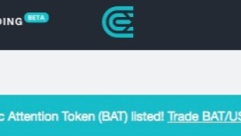 Short News: BAT now listet on cex.io