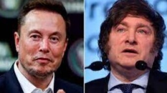 Elon Musk's blink to Javier Milei