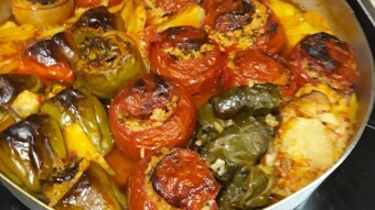 Foodbook #724 Greek Stuffed Vegetables - Gemista
