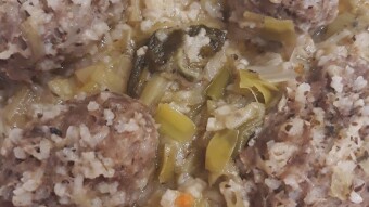 Foodbook #1227 giouvarlakia soup