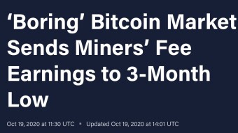 Bitcoin Daily Transactions At The Lowest Point Since May 24