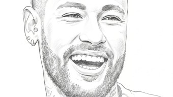 Neymar Pencil Drawing