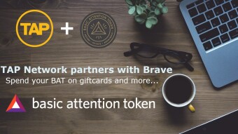 Brave partners with the TAP Network! Spend your BAT on real world items