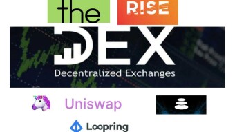 The rise of DEX exchanges.