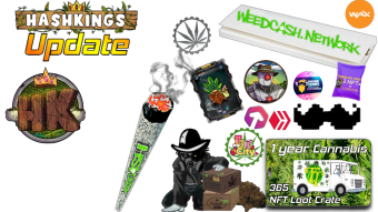 New Hash Kings NFTs, NFD Non Fung Drugs Game update, Gnomes colection update, & WAX NFT airdrop