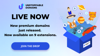 Upcoming Premium Domain drop from Unstoppable Domains