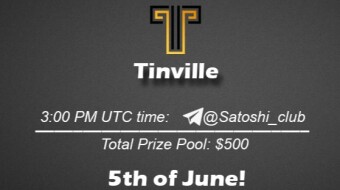 Join the AMA of Satoshi Club x Tinville. Rewards: 500 USDT, June 5th.