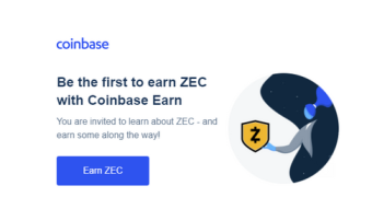 Coinbase Earn Invite To Earn $5 Worth Of ZEC