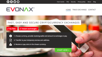 Evonax - Exchange Cryptocurrency Without Any Fees