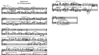 Aphorismen für Klavier: VII. Waldeinsamkeit [Philip Daniel; 2020]