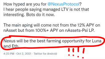 FOR TERRA FANS | Earn +100% APY on ETH and Luna on Nexus’ nAsset-$Psi LP