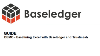 Demo - Baselining Excel with Baseledger and Trustmesh