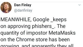More than 20 new fake cryptocurrency extensions have been discovered in Google Chrome