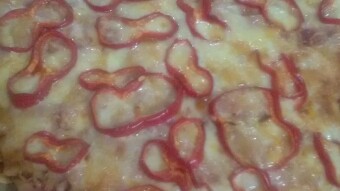 Foodbook #1195 two sides homemade pizza