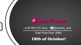 Join the AMA of Satoshi Club x ASVA. Rewards: 500 USDT, October 18th.