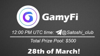 Join the AMA of Satoshi Club x GamyFi. Rewards: 500 USDT, March 28th.
