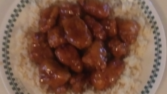 Easy Orange Chicken And White Rice😋😋😋