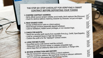 The Step-by-Step Checklist for Verifying a Smart Contract Before Depositing Your Tokens