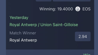 Value bet won yesterday, today's odds: 2.4