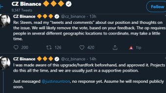CZ, We Read Actions not Tweets, "FUNDS ARE NOT SAFU"