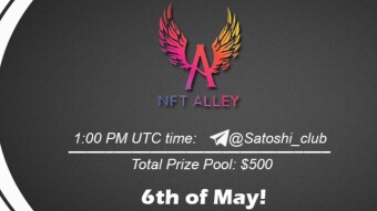 Join the AMA of Satoshi Club x NFT Alley. Rewards: 500 USDT, May 6th.