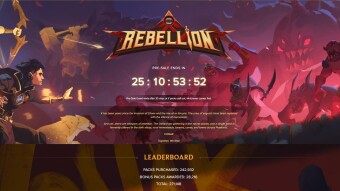 Splinterlands - Rebellion presale is slowly unfolding