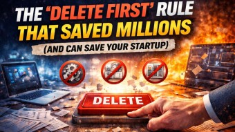 The “Delete First” Rule That Saved Millions (And Can Save Your Startup)