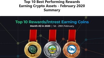 Top 10 Best Performing Rewards Earning Crypto Assets - February 2020 Summary