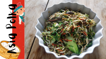 Stir Fried Bok Choy and Chinese Mushrooms