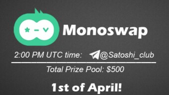 Join the AMA of Satoshi Club x Monoswap. Rewards: 500 USDT, April 1st.