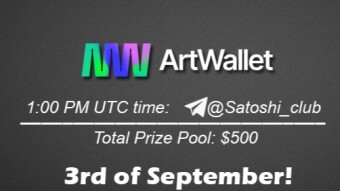 Join the AMA of Satoshi Club x Art Wallet. Rewards: 500 USDT, September 3rd.