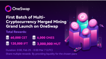 Tres (3) millones de MUT en recompensas: ¡Evento de minería de liquidez multicripto en OneSwap!