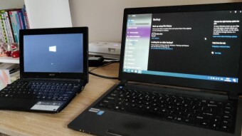 Setting up Laptops for the Kids...