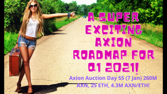 Axion Auction Day 55 (7 Jan) 260M AXN, 25 ETH, 4.3M AXN/ETH! A Super Exciting Axion Roadmap Q1 2021!
