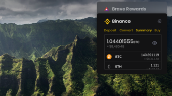 Cryptos "at Your Finger Tips", Thanks to Brave's Latest Widget