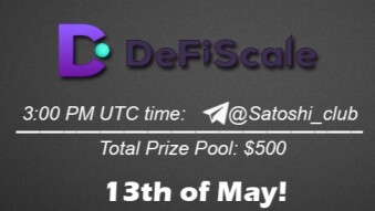 Join the AMA of Satoshi Club x DFC. Rewards: 500 USDT, May 13th.