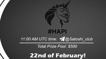 Join the AMA of Satoshi Club x HAPI. Rewards: 500 USDT, February 22nd.