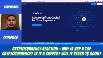 Cryptocurrency Reaction - Why Is XRP A Top Cryptocurrency? Is It A Crypto? Will It Reach 1$ Soon?