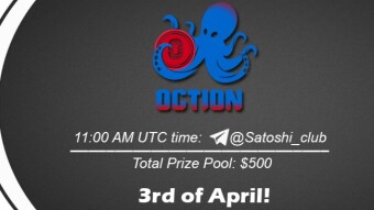 Join the AMA of Satoshi Club x Oction. Rewards: 500 USDT, April 3rd.
