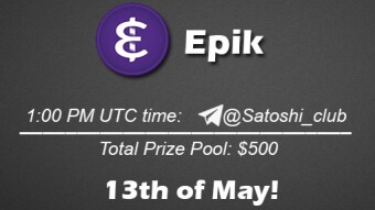 Join the AMA of Satoshi Club x EpikGG. Rewards: 500 USDT, May 13th.